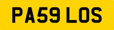 PABLO'S PRIVATE CAR REG NUMBER PLATE PA59 LOS ALL FEES PAID / PAB PABLO PABBY