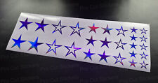 Purple Neo Chrome Hologram Stars Car Window Bedroom Wall Art Stickers Decals