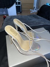 sparkly lace up heels size 5