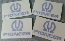4 x vinyl stickers decals Pioneer reel to reel hi-fi car window wall art (1)