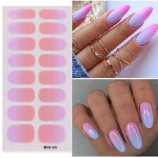 16 Strips Nail Art Stickers Self-Adhesive DIY Wraps Full Cover Gel Polish (CS79)