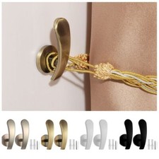 2x Elegant Curtain Holdbacks Curtain Tieback Hooks Wall Mounted Clothes Hats