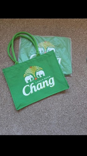 Chang beer green tote canvas - 2,