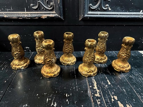 Vintage solid cast - 7, brass