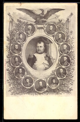 Postcard napoleon and his - napoleon,