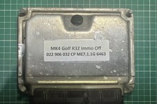 VW Mk4 Golf R32 ECU Engine Control Unit 022906032CP Immobiliser off