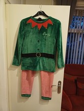 Ladies Elf Fleece Pyjamas Size 8-10