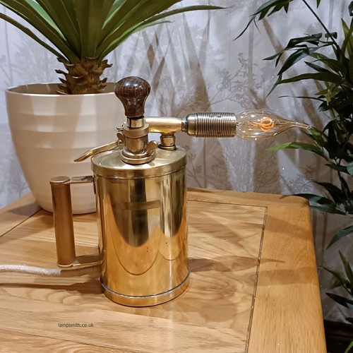 Vintage handcrafted table lamp - vintage,