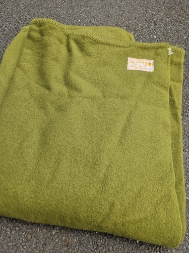 Vintage wool blanket throw - blanket,,