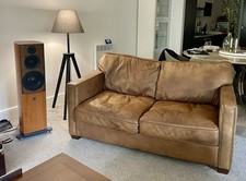 2 Seater Sofa Timothy Oulton Halo Viscount William Aniline Reduced 4 Quick Sale