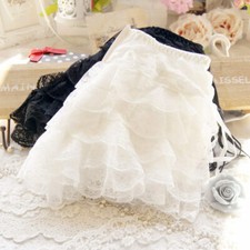 Women Girl Sexy Frilly Lace Ruffle Shorts Knickers White Black Panties Underwear