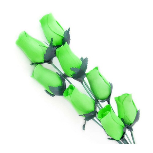 Single wooden rose bud - wooden,