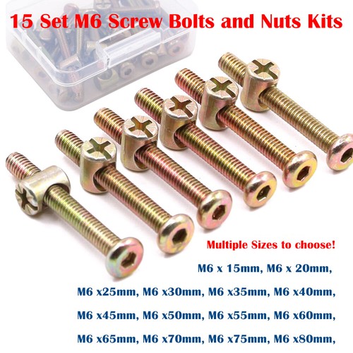Pcs bolts nuts hex - 15,