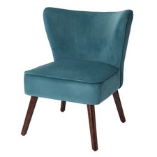 Zorita Teal Velvet Effect