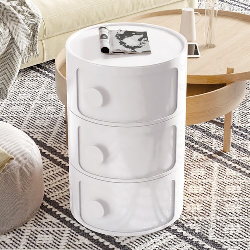 Modern round plastic storage - plastic,