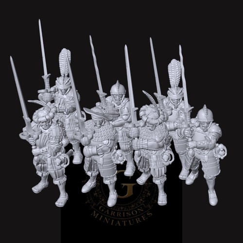Germanic greatswords 28mm - germanic, x7