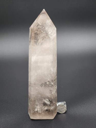 Light smokey quartz tower - light,