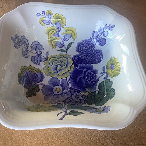 Spode blue flowers vegetable - flowers,