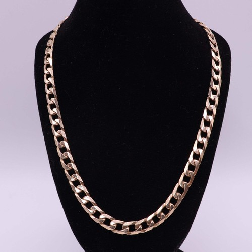 9ct yellow gold heavy curb - 9ct,