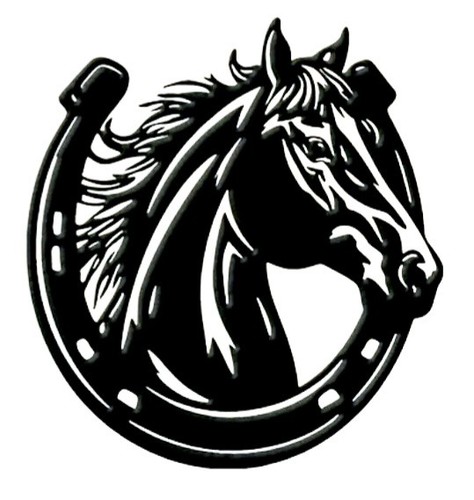 Large 23h black horse box - large,