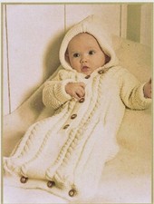 Baby knitting pattern in Aran