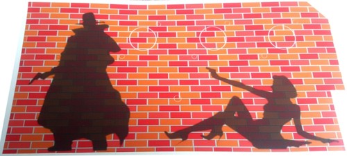 Shadow pinball backboard decal - shadow,