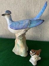 CROWN STAFFORDSHIRE BIRD THE  BLUE JAY PORCELAIN GLOSS FINISH LARGE PERFECT