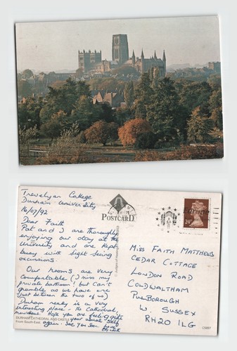 Postcard durham cathedral - -,