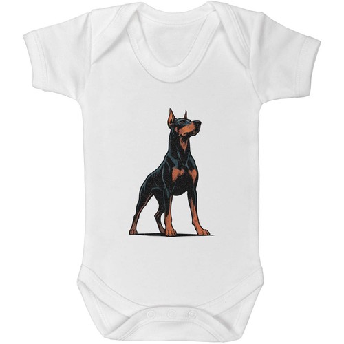 Proud doberman dog baby grow - 'proud,