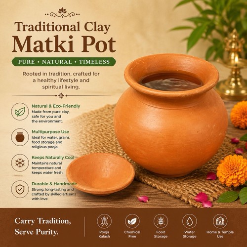Clay matki matka lota pot - ,