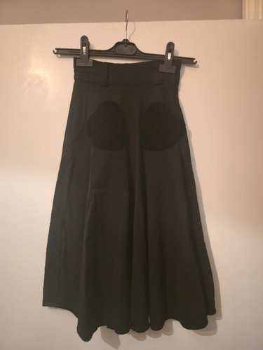 Black collectif circle skirt - collectif,