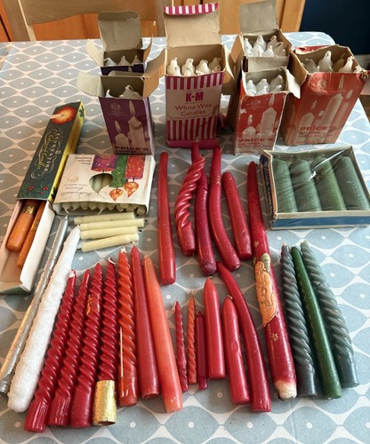 Candles large vintage job - large, lot