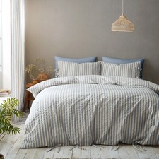 Pineapple Elephant Duvet Cover Bedding Set Zanzibar Yarn Dyed Stripe Blue