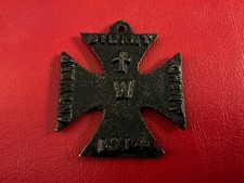 ORIGINAL WW1 BRITSH MADE PROPAGANDA GERMAN IRON CROSS MEDAL RHEIMS AMIENS