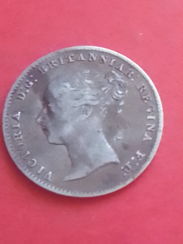 1851 silver threepence.