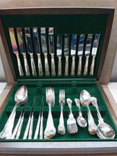 George Butler & Co Sheffield Canteen Cutlery Flatware Missing one teaspoon