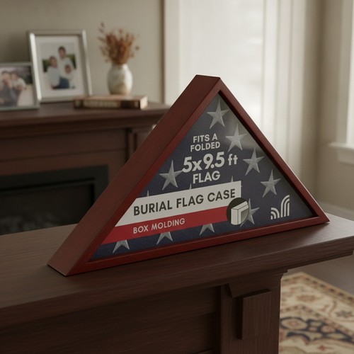 Flag display case for - case, burial