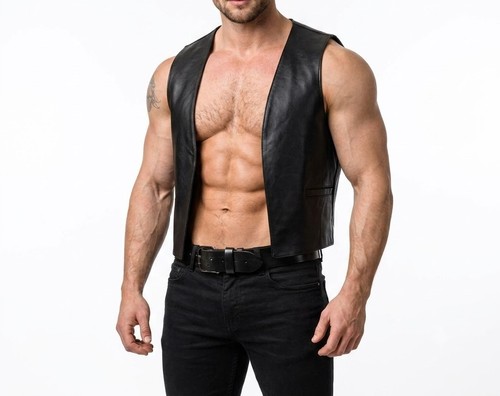 Mens genuine leather bartender - mens,