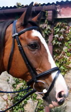 STUBBEN 3000 Limerick Split Head Padded German Leather Fine Dressage Bridle 5/8"