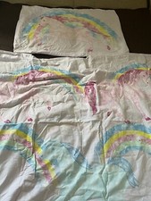 Kidzzz Bedtime Unicorn And Rainbow Print Single Duvet Cover Set