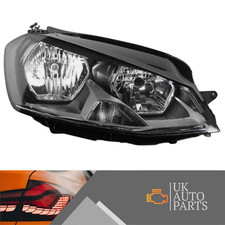 VW Golf Mk7 Headlight Black