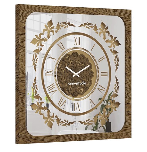 Oversized wall clock gold - wall,