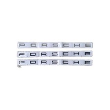 PORSCHE  letters Badge Word Emblem,    ,GLOSS BLACK MATT BLACK or Chrome