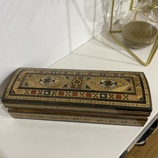 Vintage Inlaid Mosaic Wooden