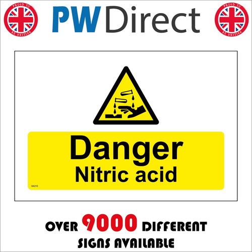 Sign danger nitric - sign,