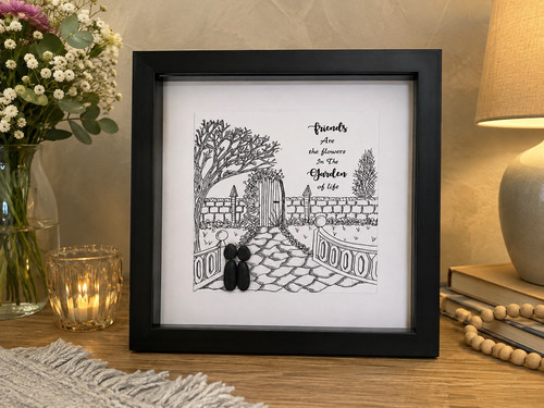 Best friends pebble art - best,