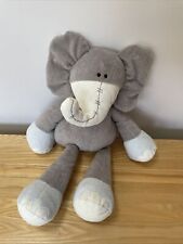 Mamas & and Papas Once Upon a Time Peanut Elephant Grey Soft Toy Comforter 17”