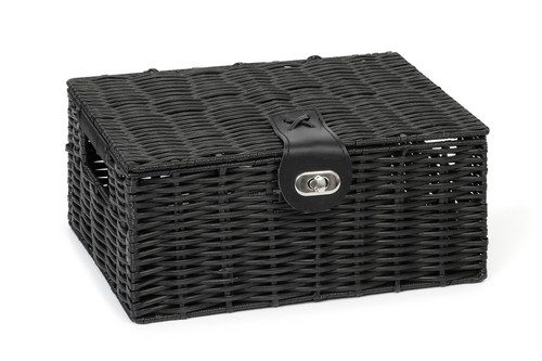 Hamper storage basket black - basket,
