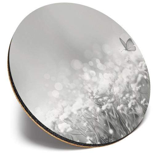 Round single coaster bw - ,