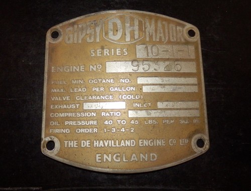 Data plate gypsy major - plate, 10